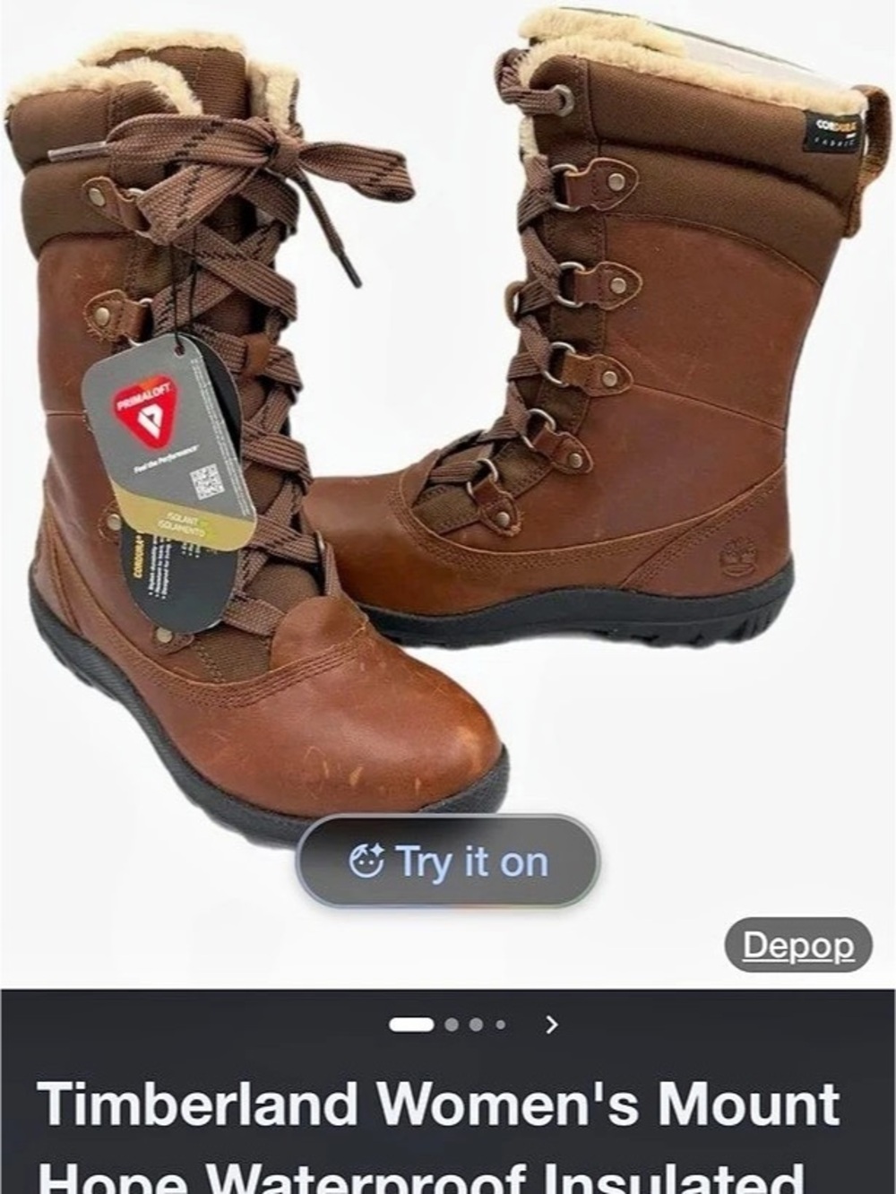 Timberland Mount Hope Waterproof Insulated Boots Brown US 6.5